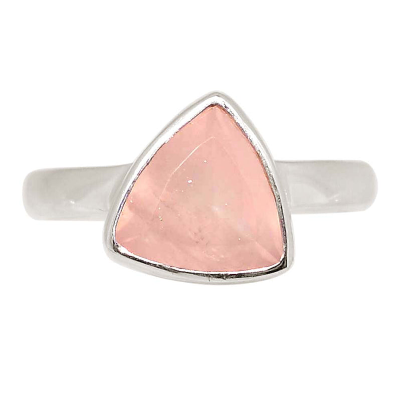 Rose Quartz Faceted Ring - RQFR1191