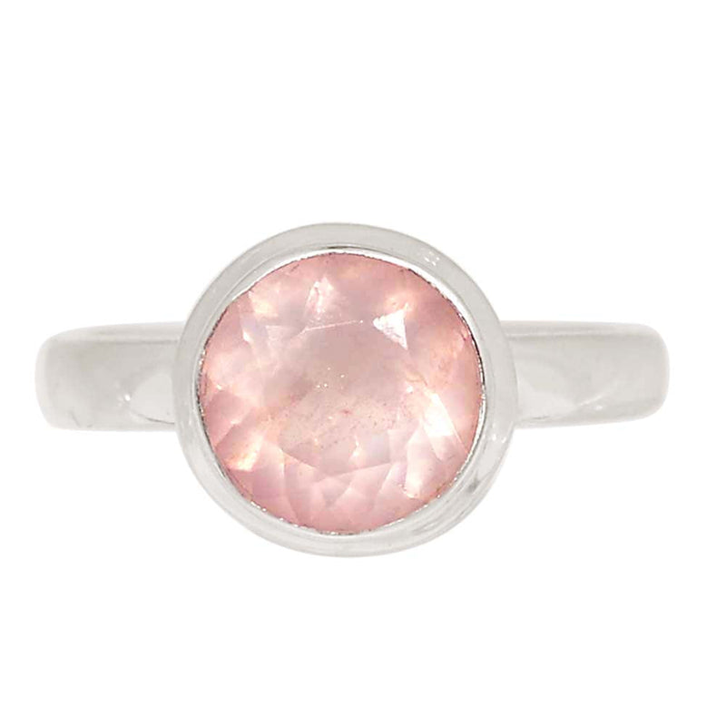 Rose Quartz Faceted Ring - RQFR1192