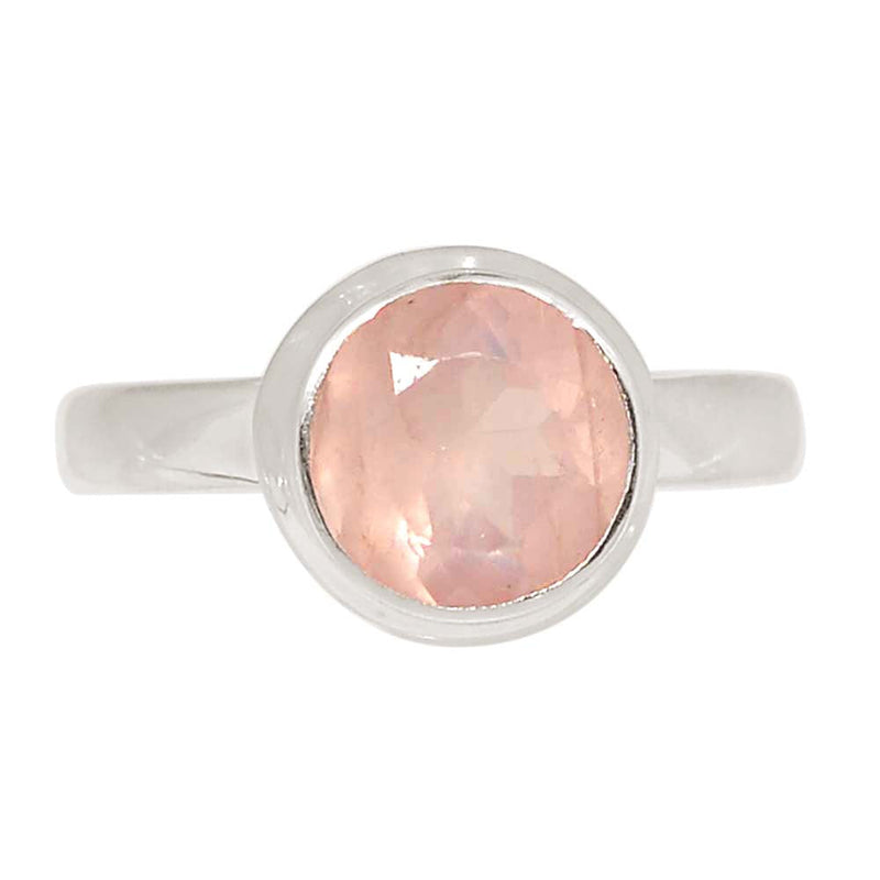 Rose Quartz Faceted Ring - RQFR1197
