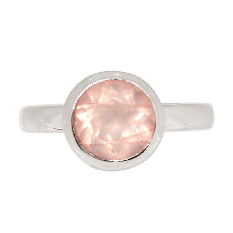 Rose Quartz Faceted Ring - RQFR1198
