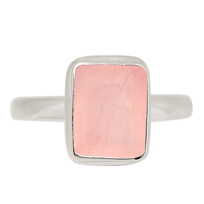 Rose Quartz Faceted Ring - RQFR1211