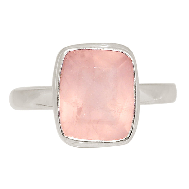 Rose Quartz Faceted Ring - RQFR1227