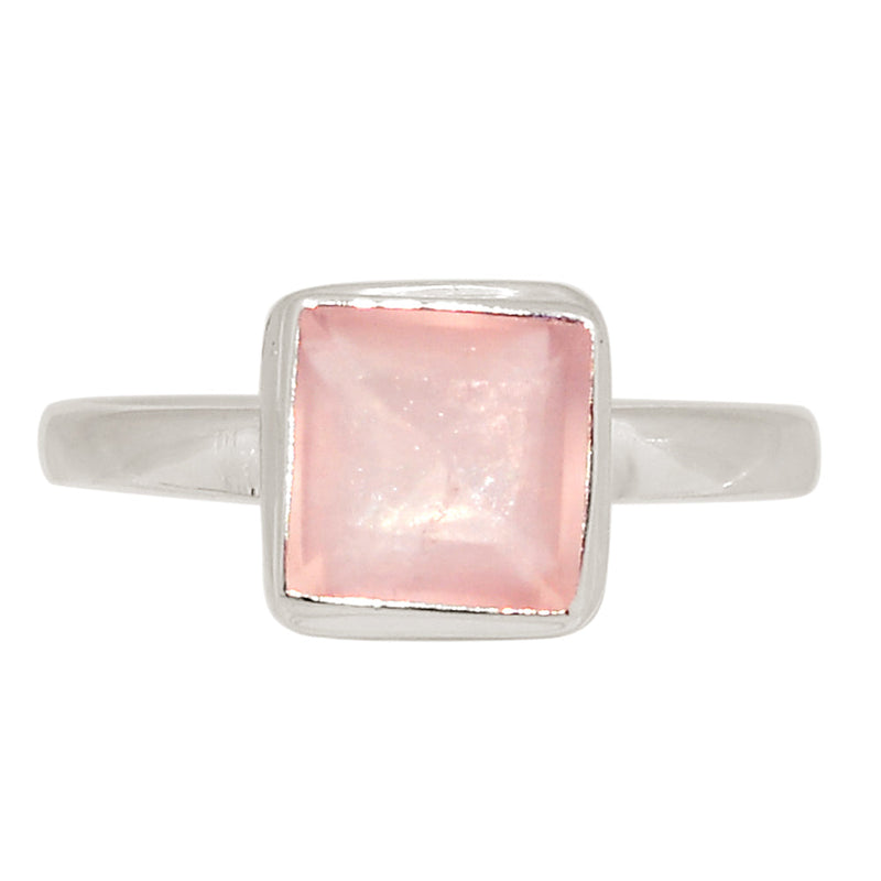 Rose Quartz Faceted Ring - RQFR1232