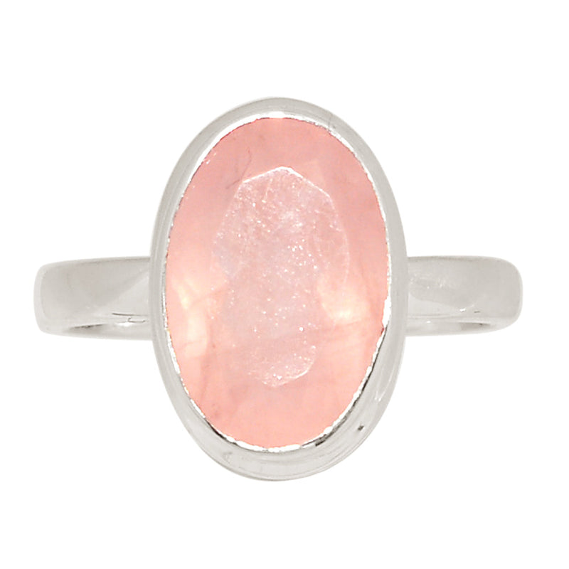 Rose Quartz Faceted Ring - RQFR1234