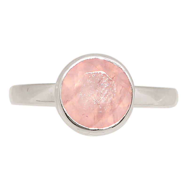 Rose Quartz Faceted Ring - RQFR1237