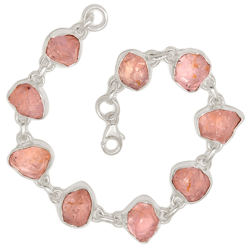8.5" Rose Quartz Rough Bracelets - RQRB63