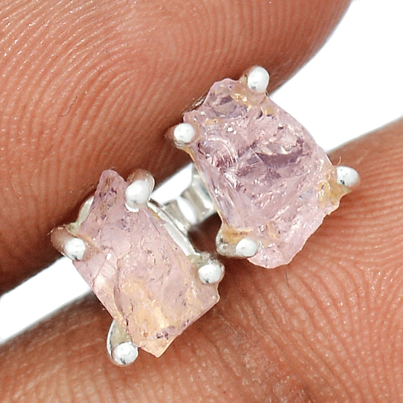 Claw - Rose Quartz Rough Studs - RQRS65