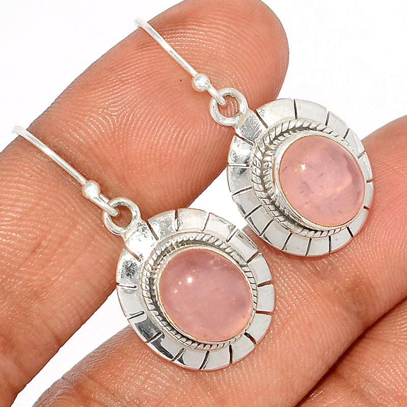 1.3" Rose Quartz Earrings - RQZE1241