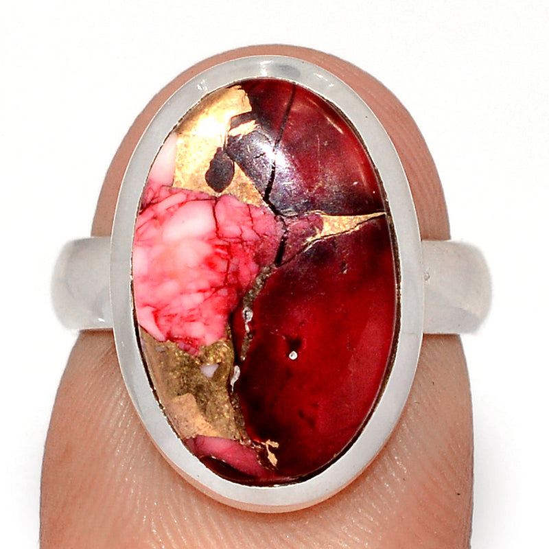 Red Rose Dahlia Turquoise Ring - RRDR13