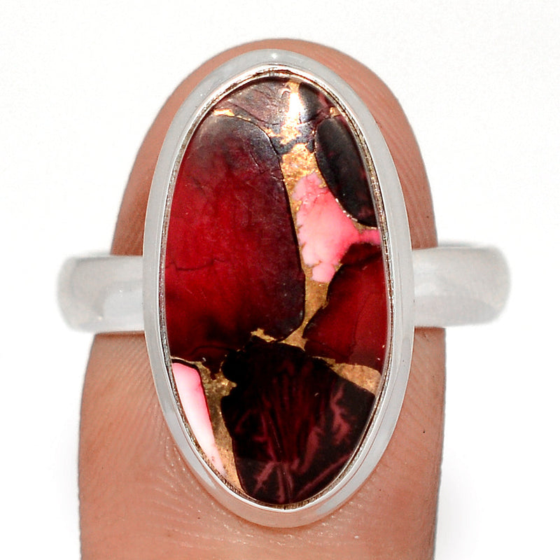 Red Rose Dahlia Turquoise Ring - RRDR15