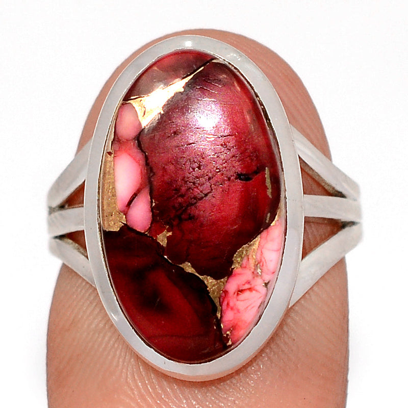 Red Rose Dahlia Turquoise Ring - RRDR20