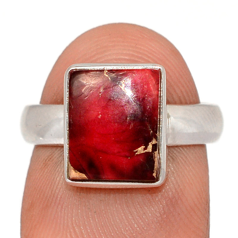 Red Rose Dahlia Turquoise Ring - RRDR21