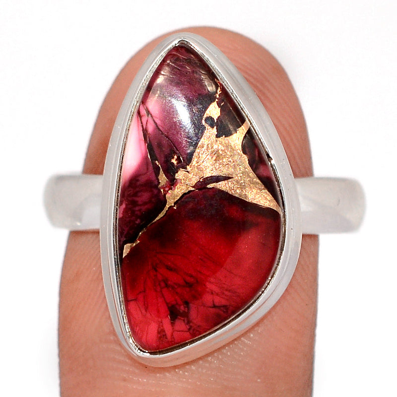 Red Rose Dahlia Turquoise Ring - RRDR6