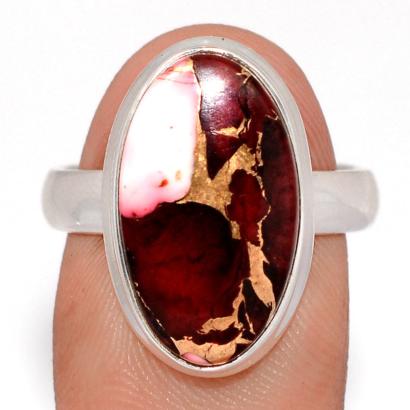 Red Rose Dahlia Turquoise Ring - RRDR7