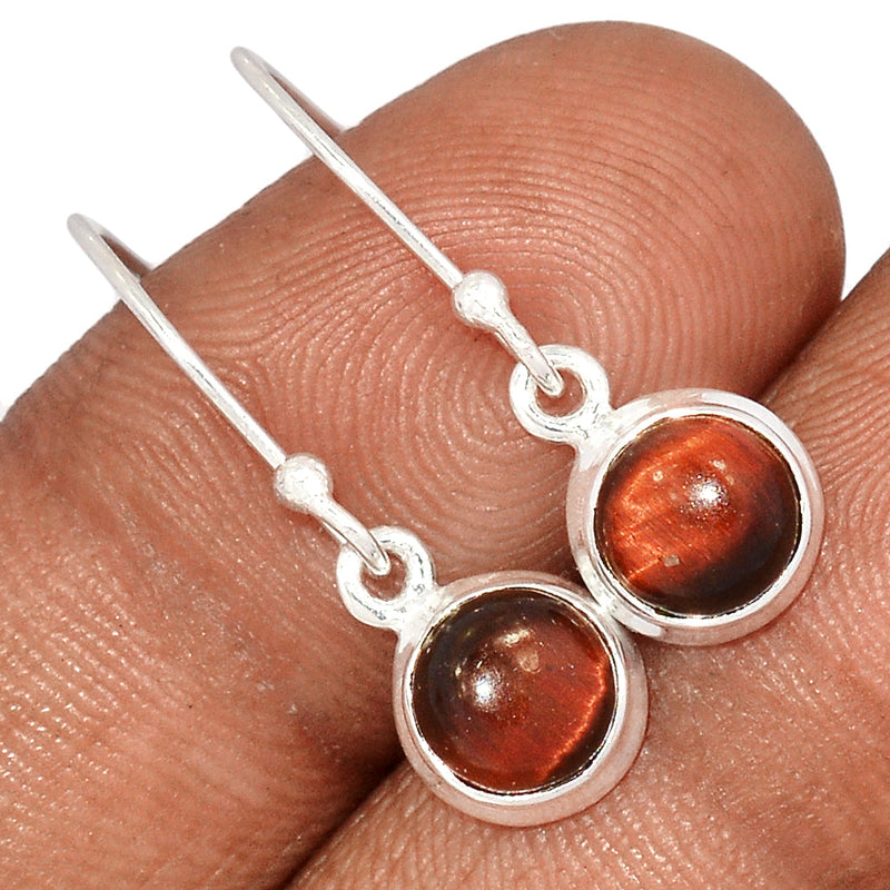 1.1" Red Tiger Eye Earrings - RTEE108
