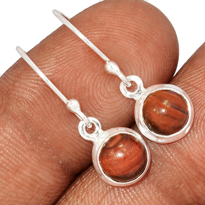 1.1" Red Tiger Eye Earrings - RTEE117