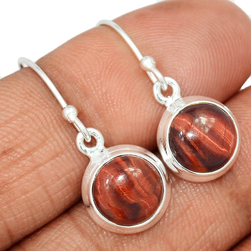 1.1" Red Tiger Eye Earrings - RTEE67