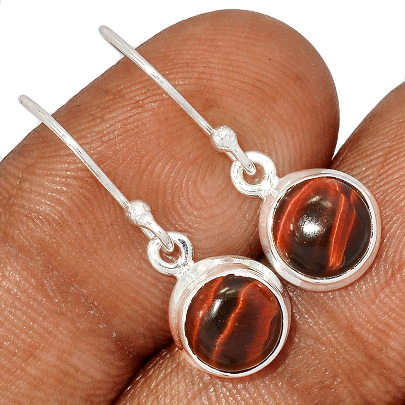 1.1" Red Tiger Eye Earrings - RTEE88