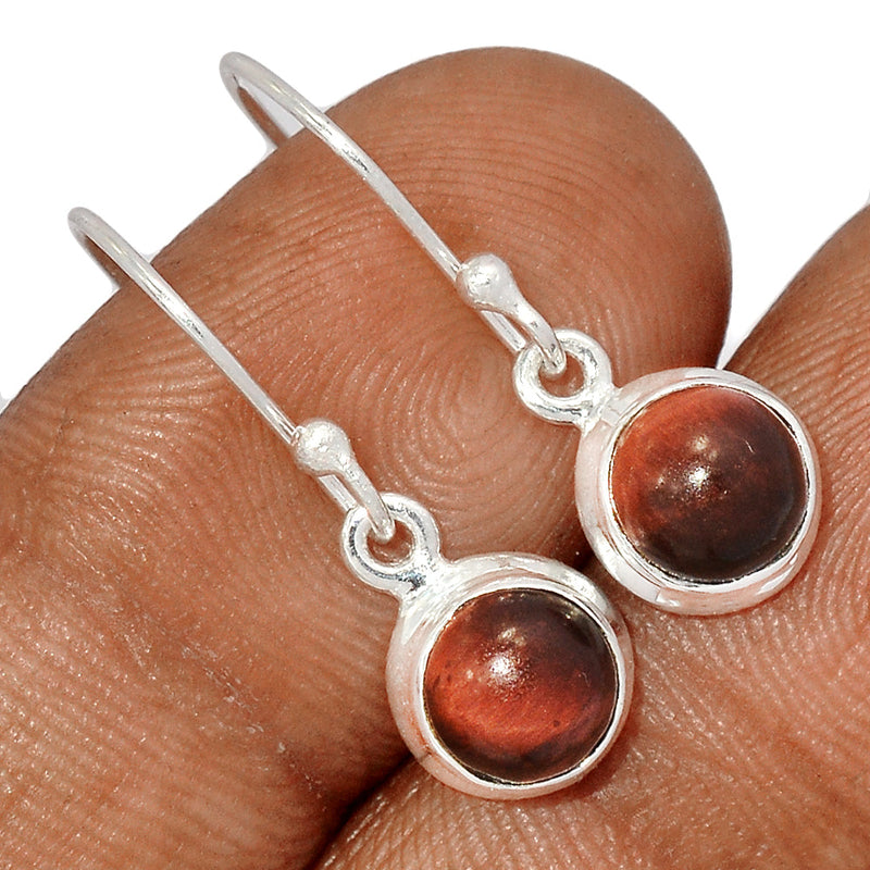 1.1" Red Tiger Eye Earrings - RTEE89