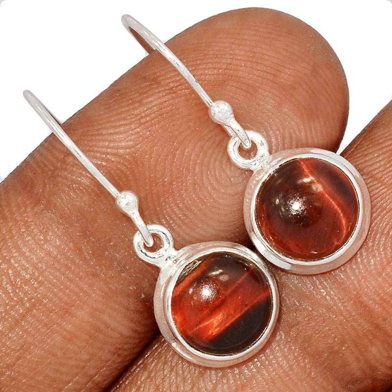 1.1" Red Tiger Eye Earrings - RTEE93
