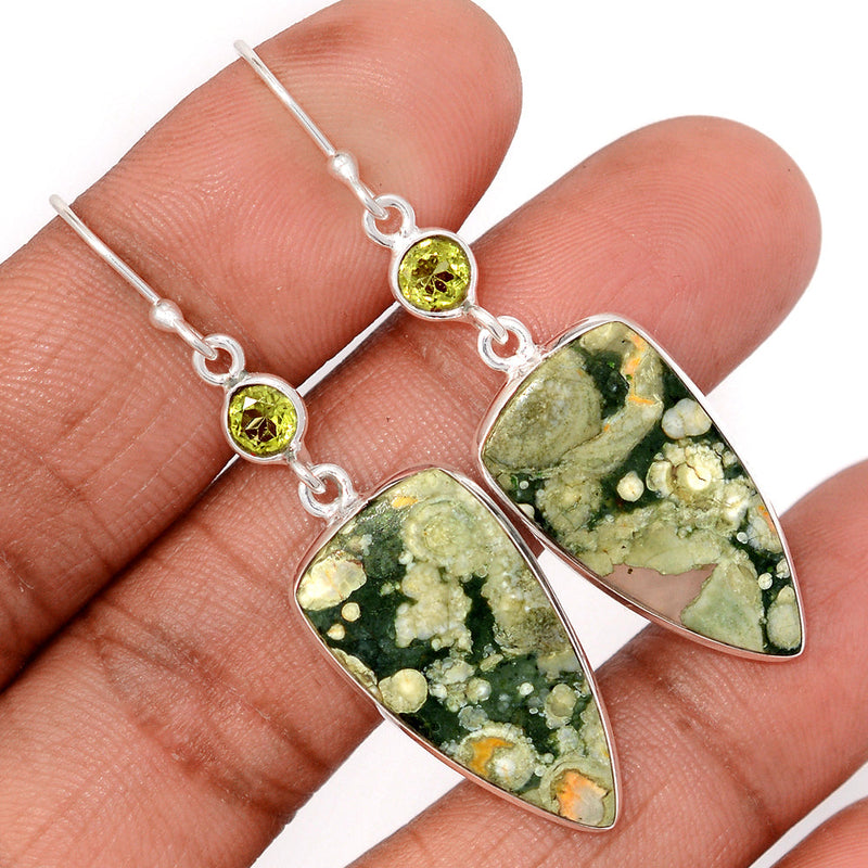 2.1" Lip Setting - Rhyolite Earrings - RYOE171