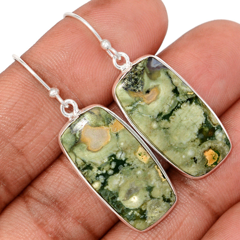 1.6" Lip Setting - Rhyolite Earrings - RYOE186