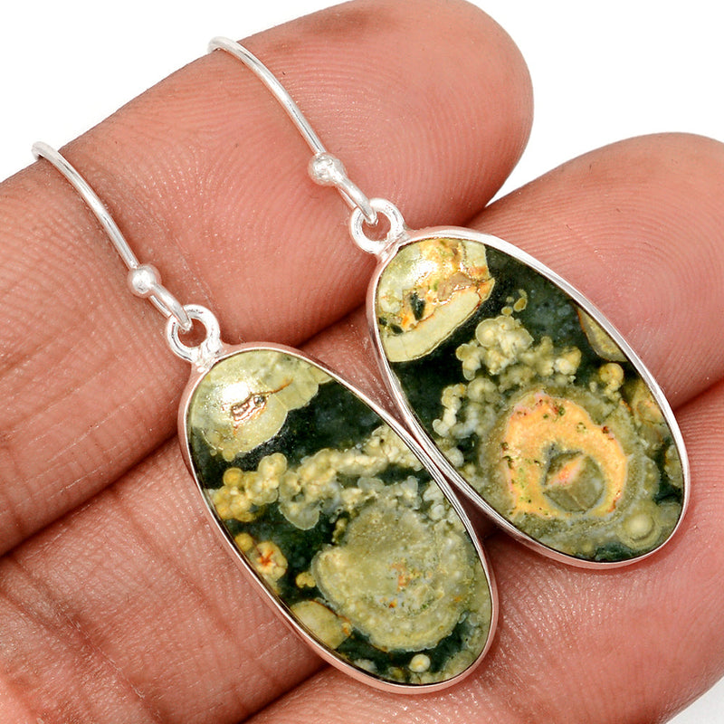 1.6" Lip Setting - Rhyolite Earrings - RYOE190