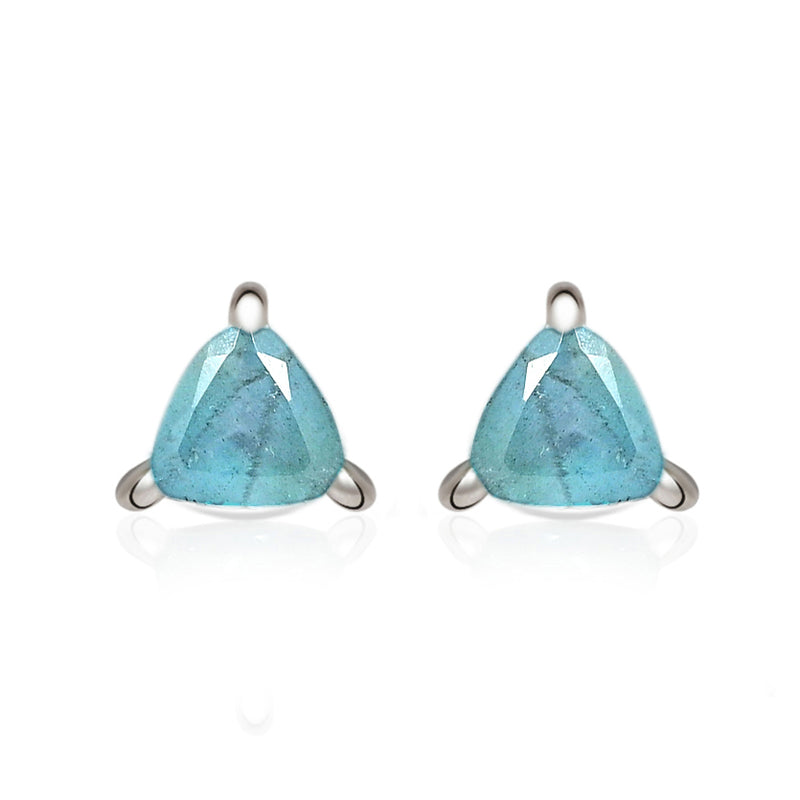 4*4 MM Trillion - Aquamarine Faceted Stud - SBC104-AQF Catalogue