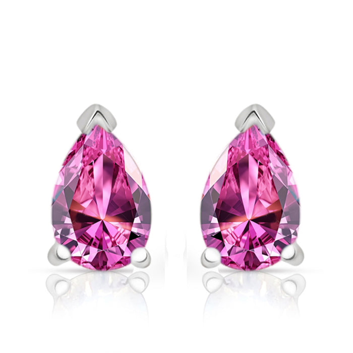 6*4 MM Pear - Pink Tourmaline Faceted Studs - SBC105-PT Catalogue