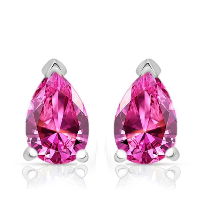 6*4 MM Pear - Pink Topaz Stud - SBC105-PTZ Catalogue