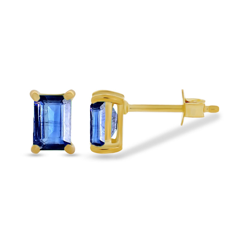 3*5 MM Octo - 18k Gold Vermeil - Kyanite Faceted Studs - SBC107G-KYF Catalogue