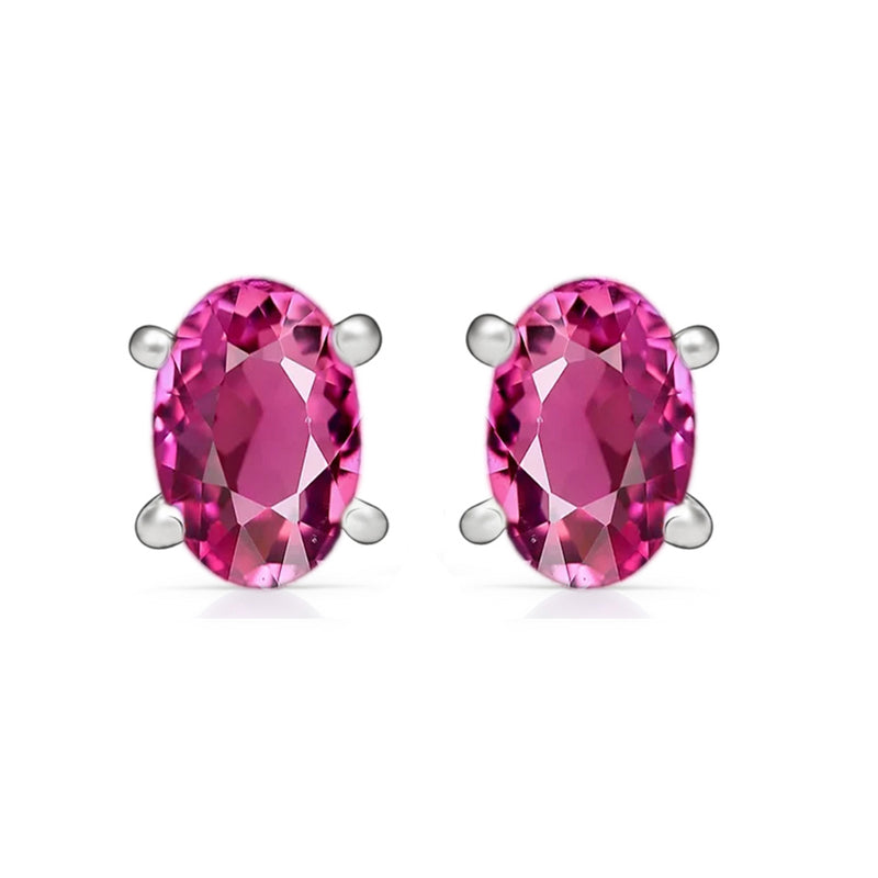 5*3 MM Oval - Pink Tourmaline Faceted Studs - SBC110-PT Catalogue