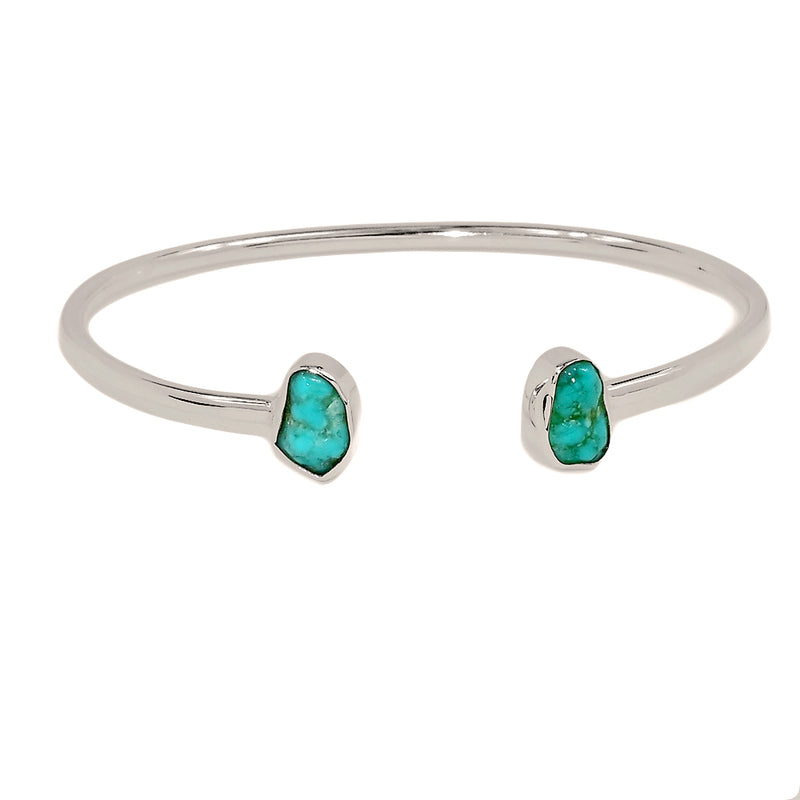 Kingman Tourquoise Rough Bangle / Bracelets - SBTB139