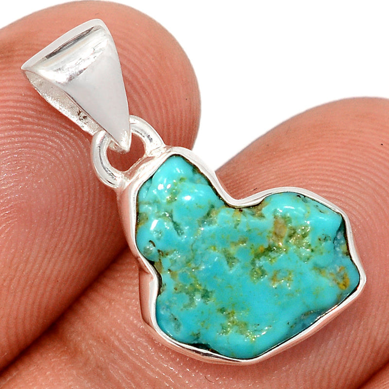1" Kingman Turquoise Rough Pendants - SBTP1363