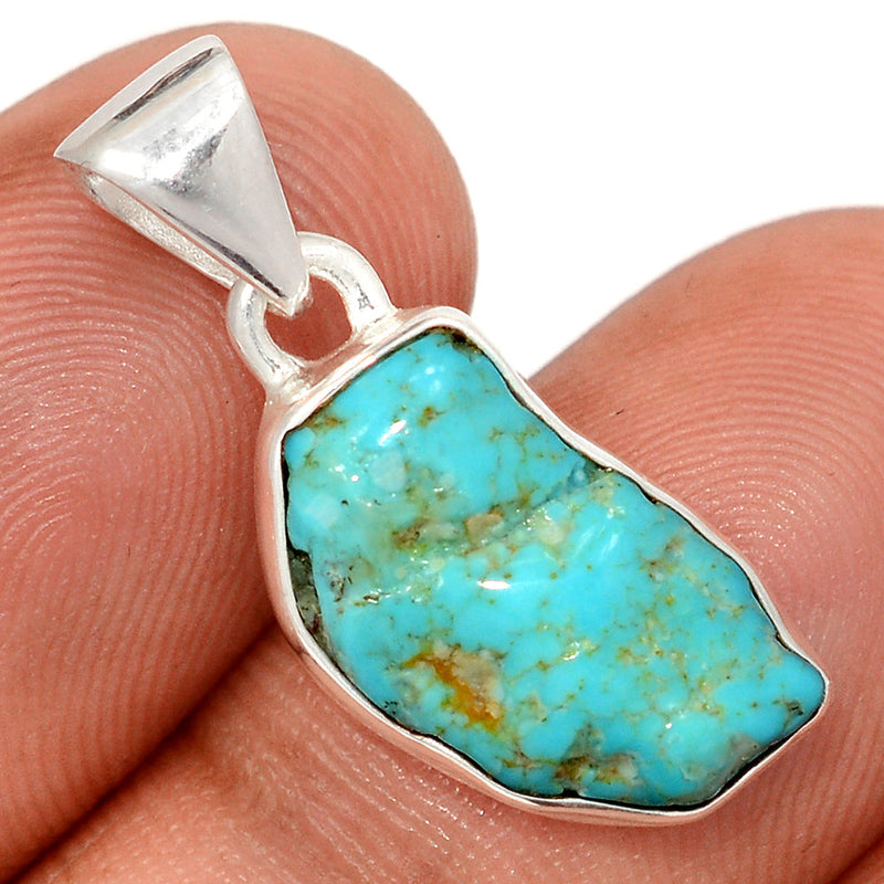 1" Kingman Turquoise Rough Pendants - SBTP1366