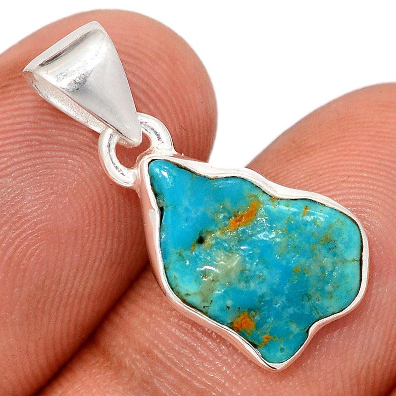 1" Kingman Turquoise Rough Pendants - SBTP1370