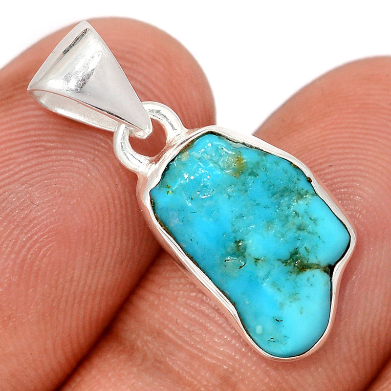 1" Kingman Turquoise Rough Pendants - SBTP1372
