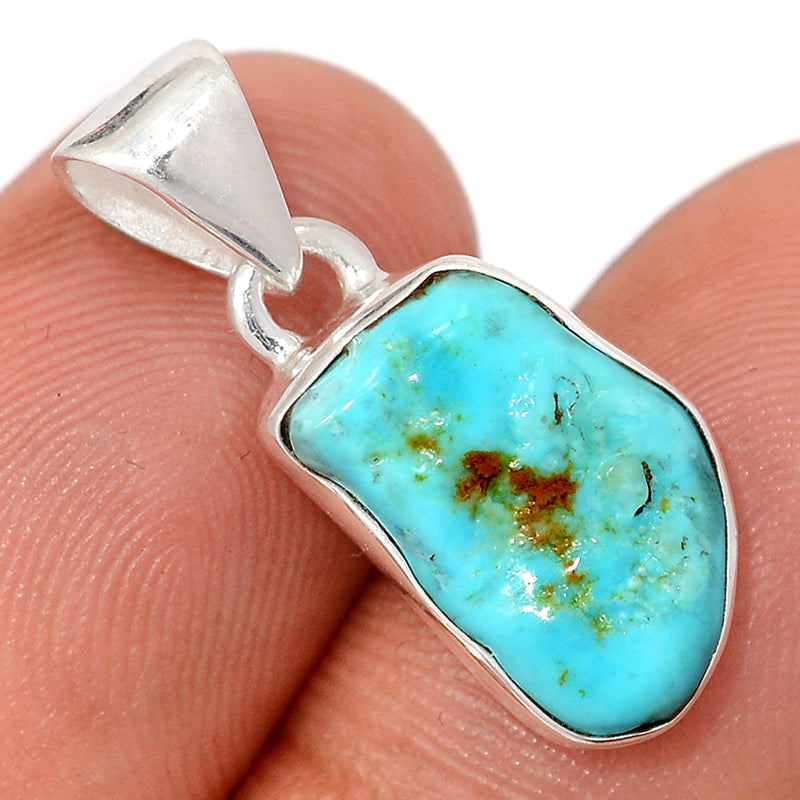 1" Kingman Turquoise Rough Pendants - SBTP1373