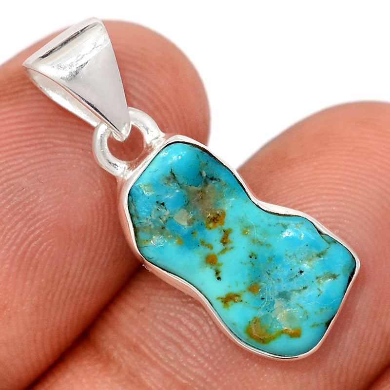 1" Kingman Turquoise Rough Pendants - SBTP1374