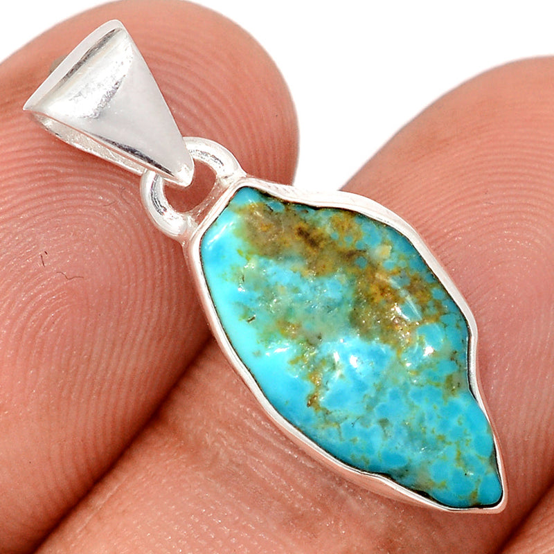 1.1" Kingman Turquoise Rough Pendants - SBTP1377