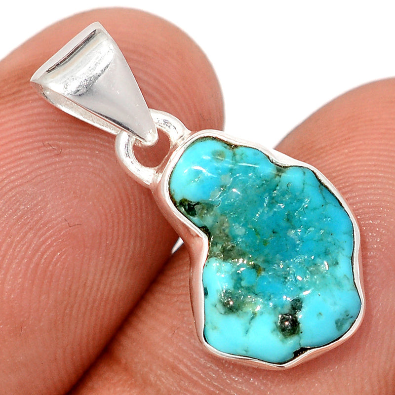 1" Kingman Turquoise Rough Pendants - SBTP1379