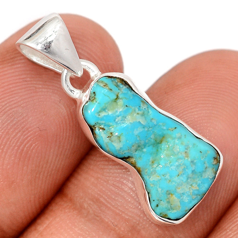 1.1" Kingman Turquoise Rough Pendants - SBTP1381