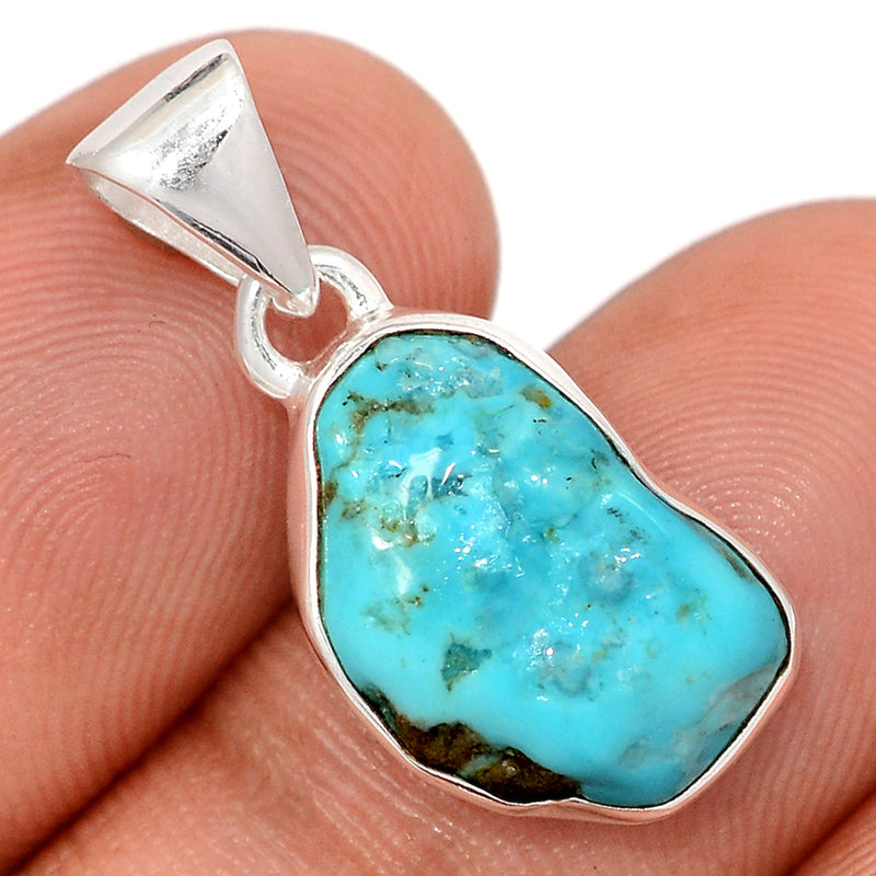 1" Kingman Turquoise Rough Pendants - SBTP1383