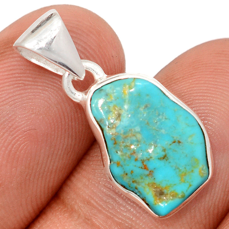 1" Kingman Turquoise Rough Pendants - SBTP1384
