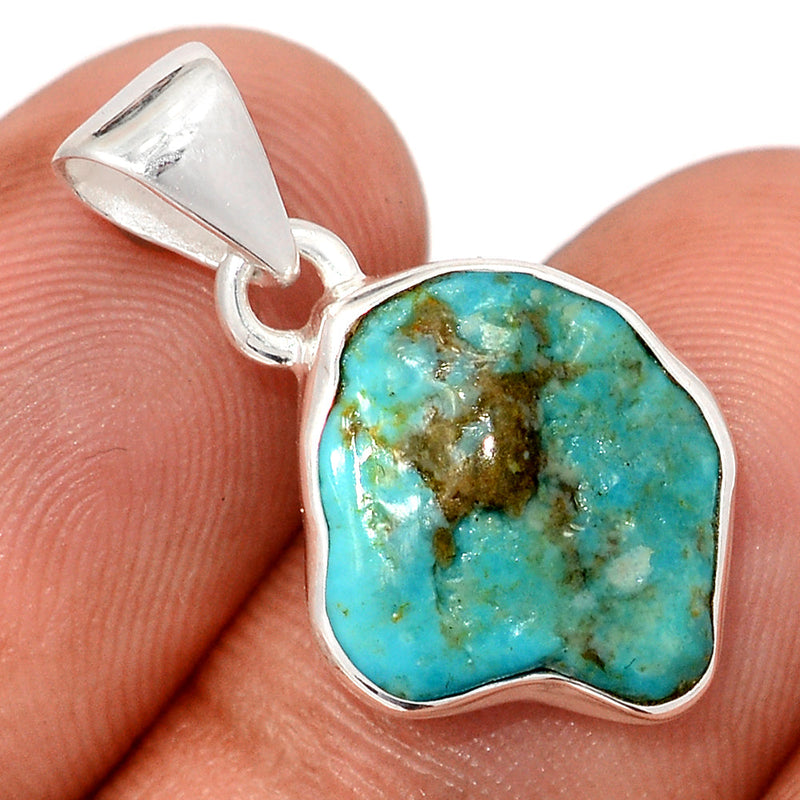 1" Kingman Turquoise Rough Pendants - SBTP1385