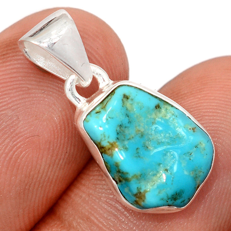 1" Kingman Turquoise Rough Pendants - SBTP1387