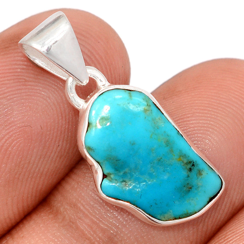 1" Kingman Turquoise Rough Pendants - SBTP1388