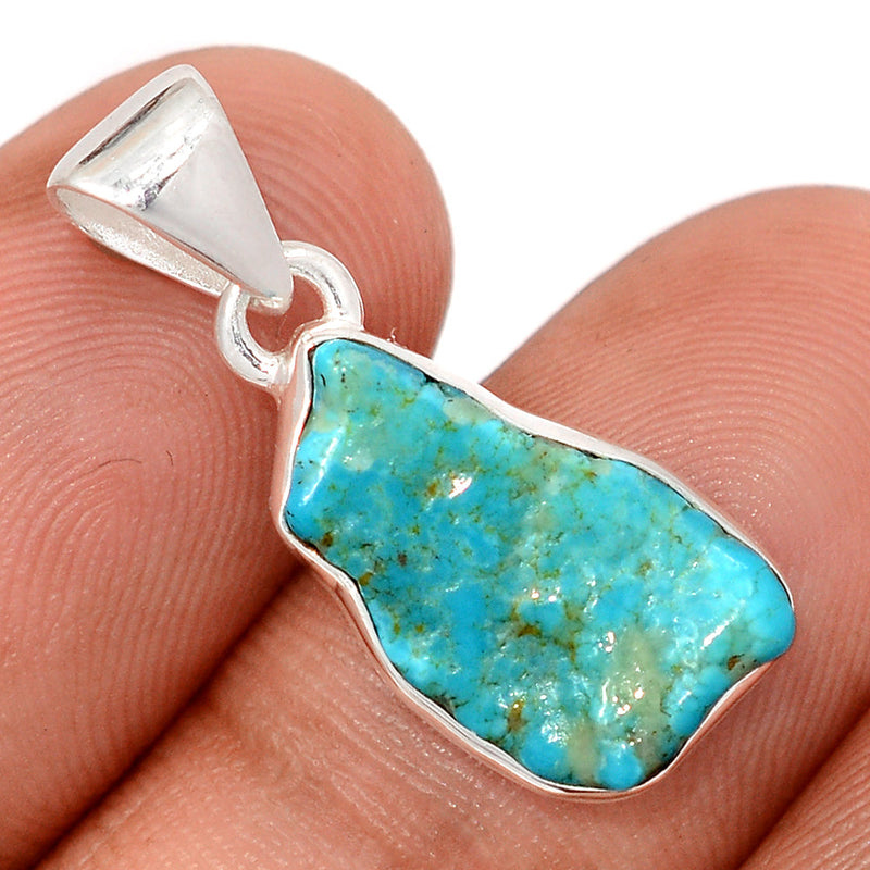 1.1" Kingman Turquoise Rough Pendants - SBTP1390