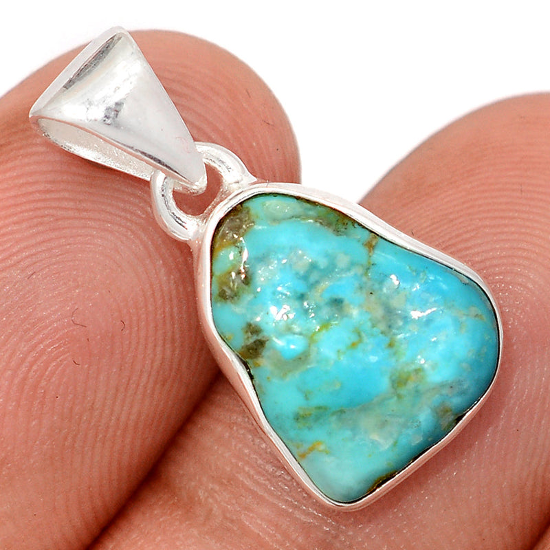1" Kingman Turquoise Rough Pendants - SBTP1400