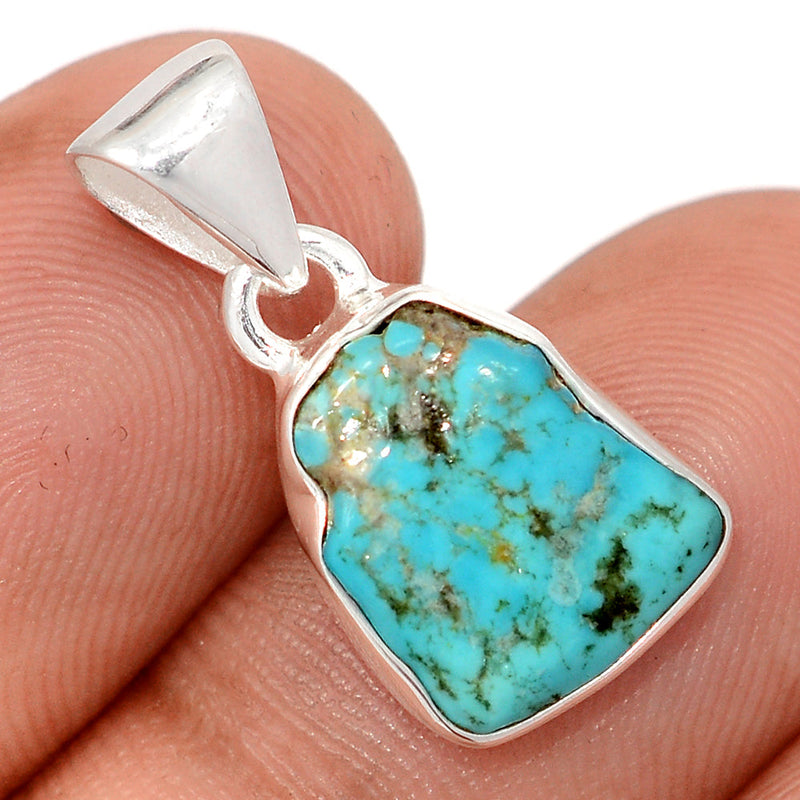 0.8" Kingman Turquoise Rough Pendants - SBTP1408